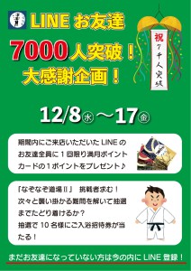 7000人突破